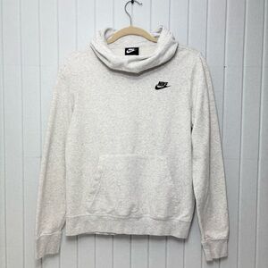 Nike Funnel Neck Pullover Hoodie, Size Small Light Heather Gray size S